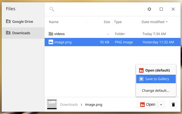 file browser screenshot